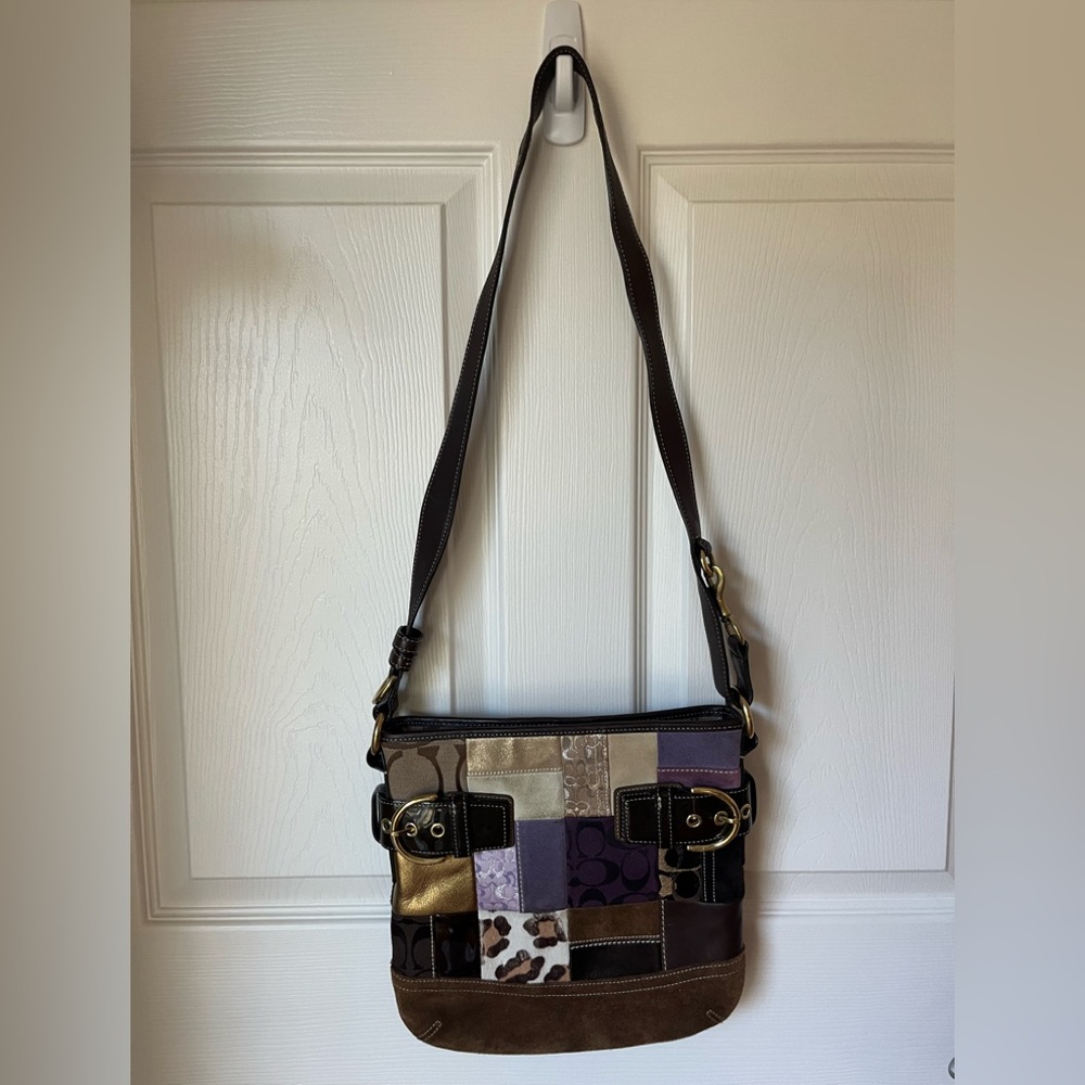 Coach Patchwork Shoulder or Crossbody Bag - Picture 2 of 15